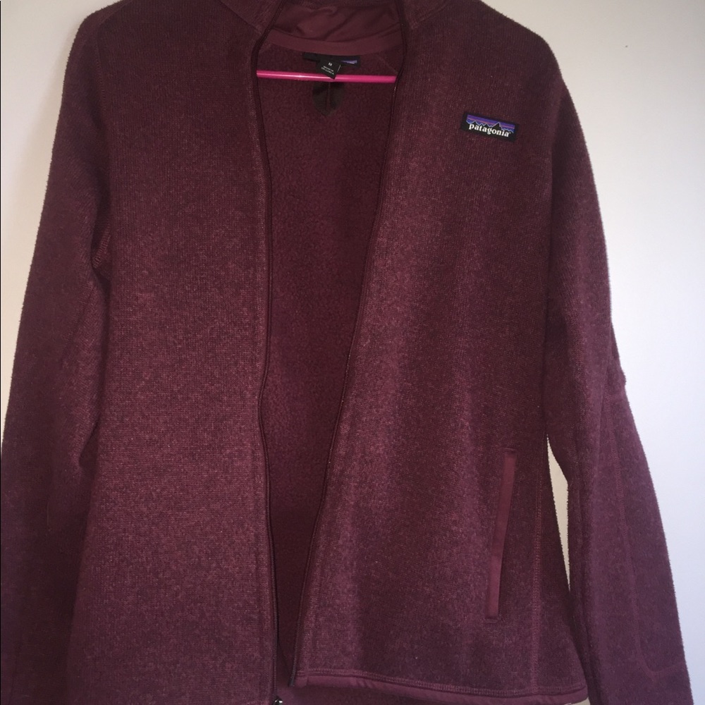 Patagonia full zip jacket maroon